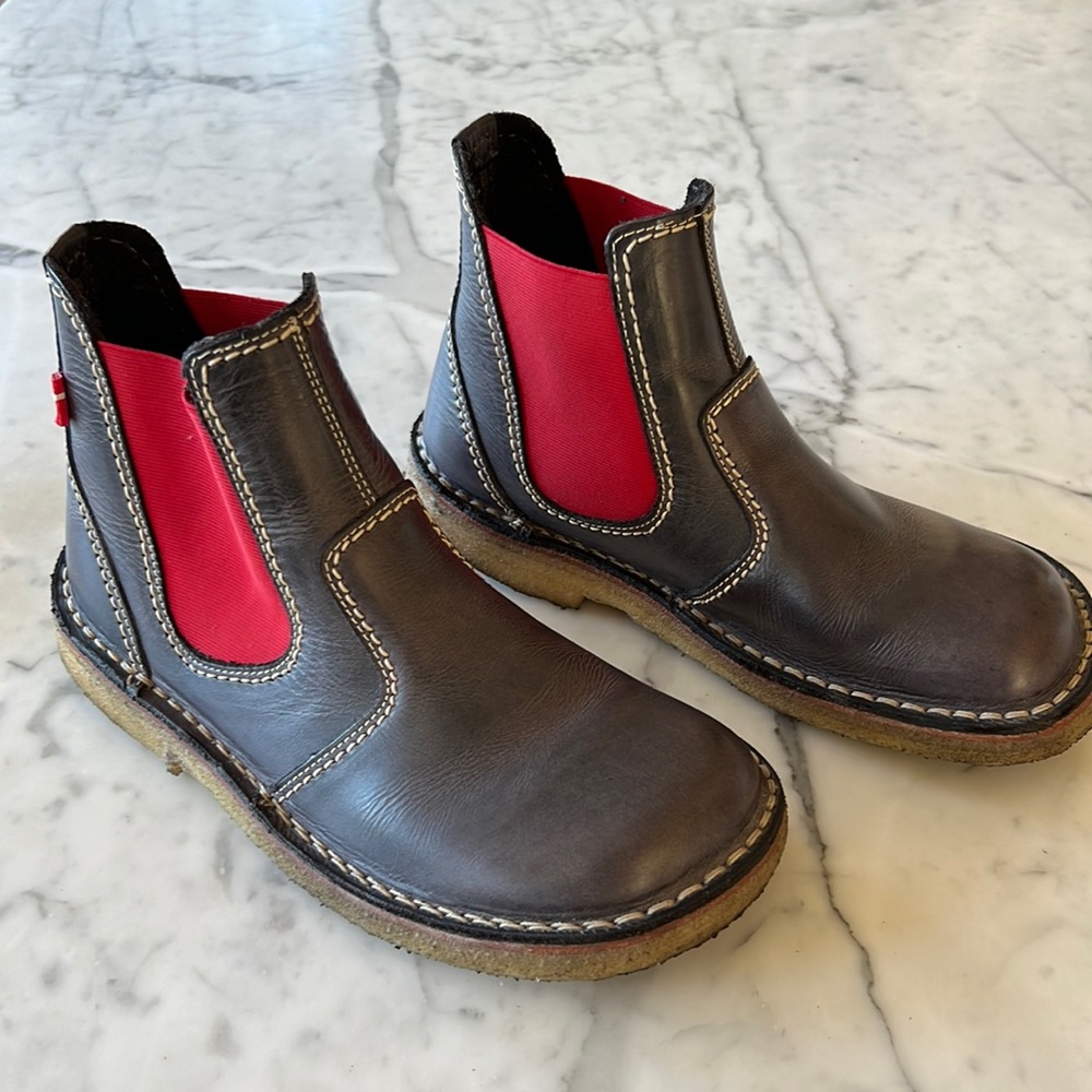 duckfeet Roskilde boot, size 39, slate/red,